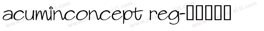 acuminconcept reg字体转换